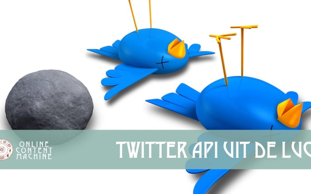 Twitter API uit de lucht